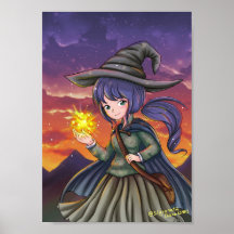 Manga-style witch