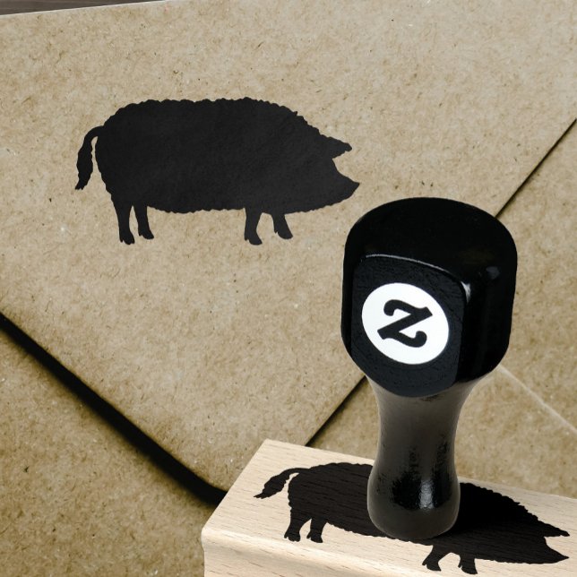 Mangalitsa Pig Silhouette Rubber Stamp (Creator Uploaded)