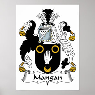 Mangan Family Crest Poster