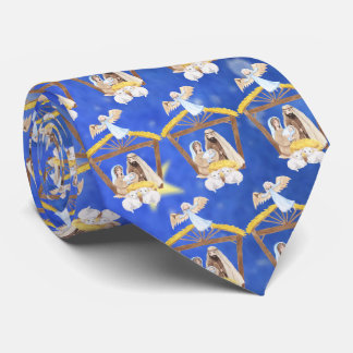 Manger Christmas Baby Jesus Nativity Holiday Tie