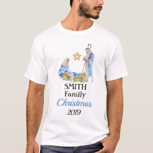Manger Family Christmas t-shirt