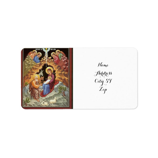 Manger Scene Return Address Labels (Front)