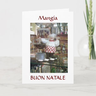 MANGIA= CHRISTMAS ITALIAN STYLE HOLIDAY CARD