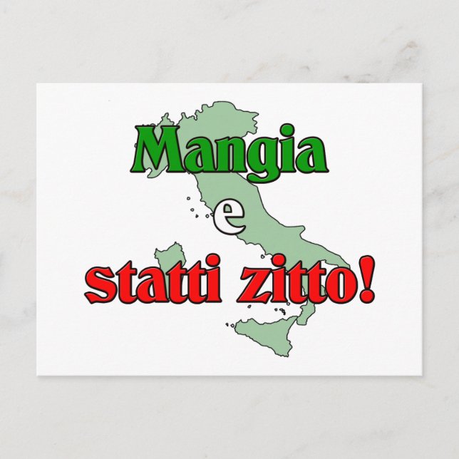 Mangia e Statti Zitto Postcard (Front)