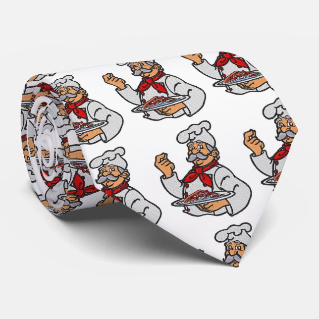 MANGIA "ITALIAN" CHEF AND COOK'S TIE (Rolled)