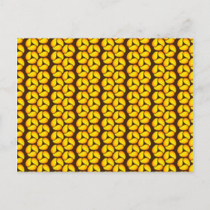 Mango Abstract Pattern Art Postcard