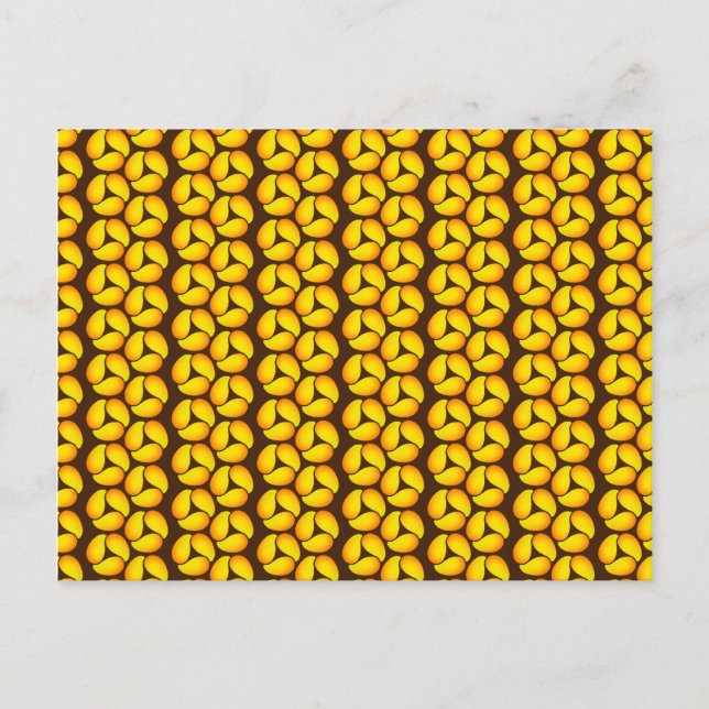 Mango Abstract Pattern Art Postcard (Front)