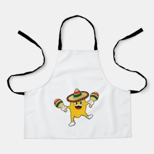Mango as Musician with Maraca Apron