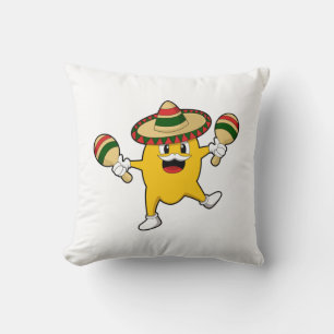 Mango as Musician with Maraca Cushion