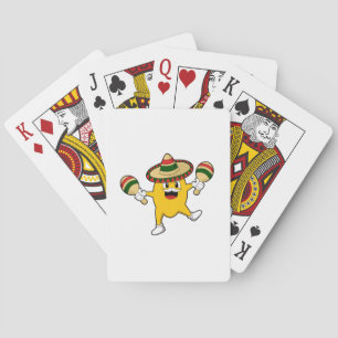 Mango as Musician with Maraca Playing Cards
