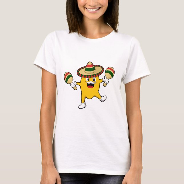Mango as Musician with Maraca T-Shirt (Front)
