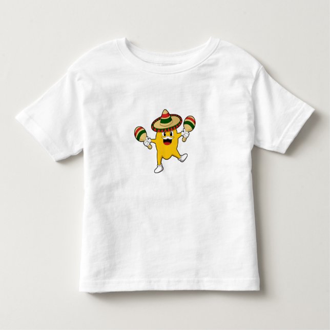 Mango as Musician with Maraca Toddler T-Shirt (Front)