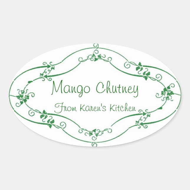 Mango Chutney customisable labels (Front)