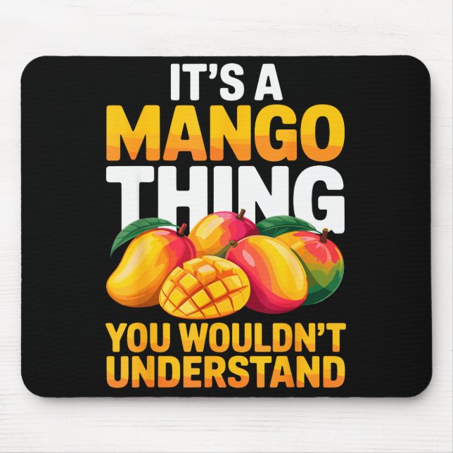 Mango Costume For Men Women Kids Fruit Mango Lover Mouse Pad (Front)