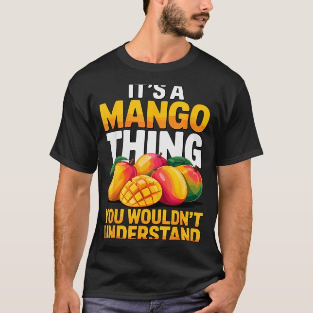 Mango Costume For Men Women Kids Fruit Mango Lover T-Shirt (Front)