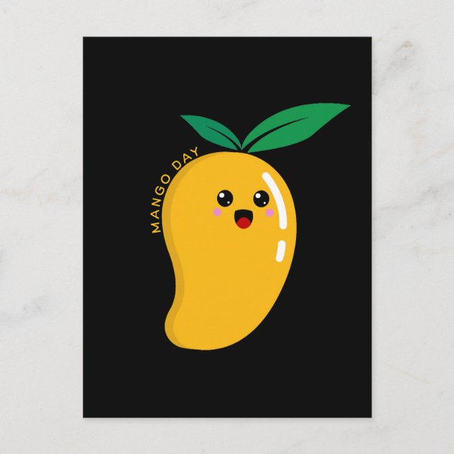 Mango Day, cute mango Postcard (Front)