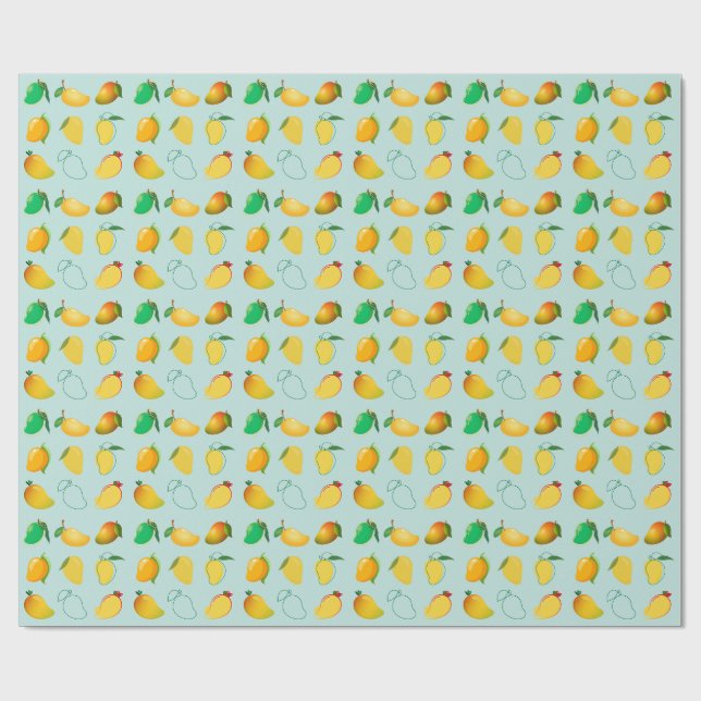 Mango Fresh Wrapping Paper (Flat)