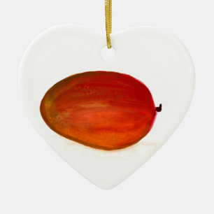 Mango fruit ceramic tree decoration
