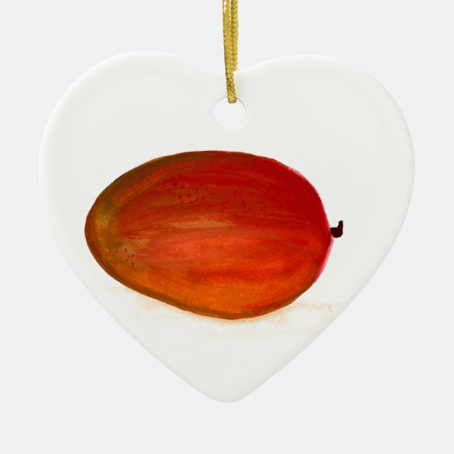 Mango fruit ceramic tree decoration (Front)