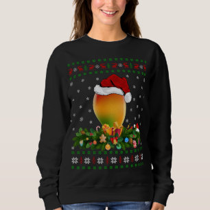 Mango Fruit Lover Xmas Santa Hat Ugly Mango Christ Sweatshirt