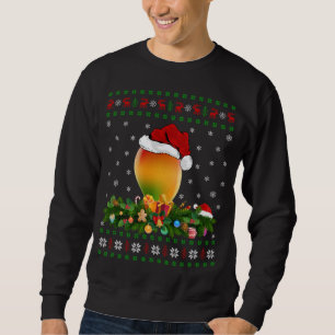 Mango Fruit Lover Xmas Santa Hat Ugly Mango Christ Sweatshirt