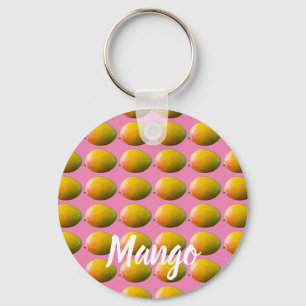 Mango Fruit Pattern for Vegetarian and Vegan Key Ring
