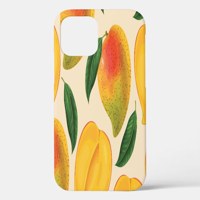 Mango Fruit Seamless Pattern Case-Mate iPhone Case (Back)