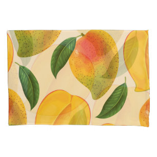 Mango Fruit Seamless Pattern Pillowcase