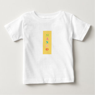 "Mango" Fun Graphic T-Shirt – Bold Yellow