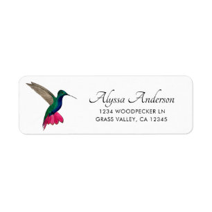Mango Hummingbird Return Address Label