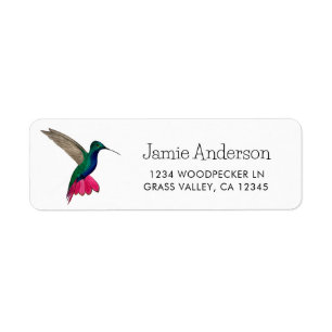 Mango Hummingbird  Return Address Label