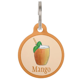 Mango Lassi Refreshing Indian Yoghurt Fruit Drink Pet Tag