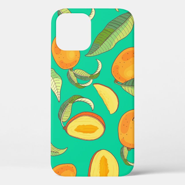Mango Medley: Tropical Fruit Pattern Case-Mate iPhone Case (Back)