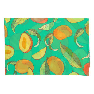 Mango Medley: Tropical Fruit Pattern Pillowcase