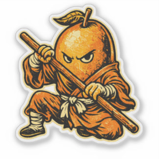 Mango Monk — Funny Tropical Fruit Shaolin Warrior