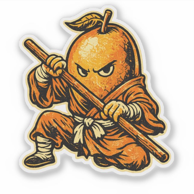 Mango Monk — Funny Tropical Fruit Shaolin Warrior  (Front)
