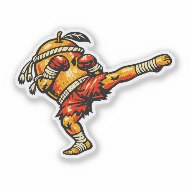 Mango Muay Thai — Vintage Retro Thai Fighter  (Front)