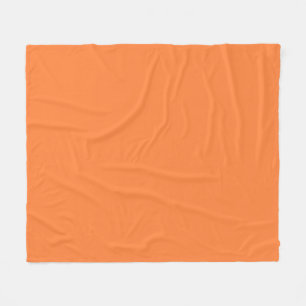 Mango Orange Colour Style ready to customise Fleece Blanket