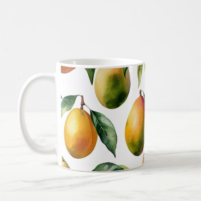 Mango Pattern Coffee Mug (Left)
