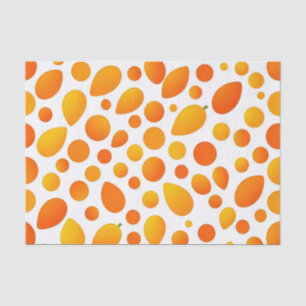 Mango Pattern Vibrant Tropical Fruits Tissue Paper