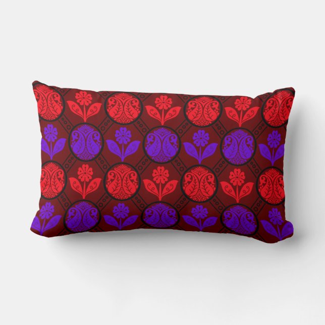 mango print Throw Pillows (Back)