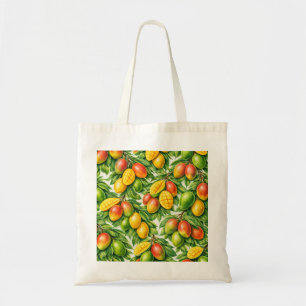 Mango Slices Tropical Botanical Tote Bag
