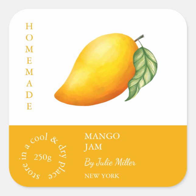Mango Small Business Label (Front)