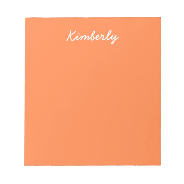 Mango Solid Colour Notepad (Front)