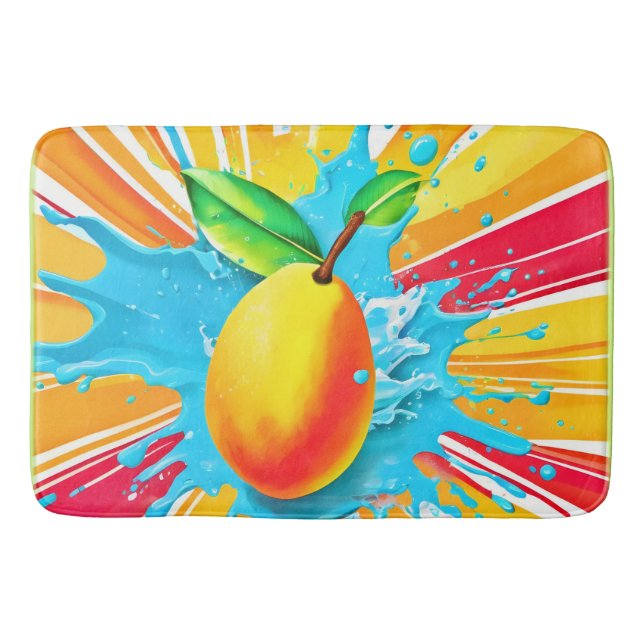 Mango Splash Delight Bath Mat (Front)