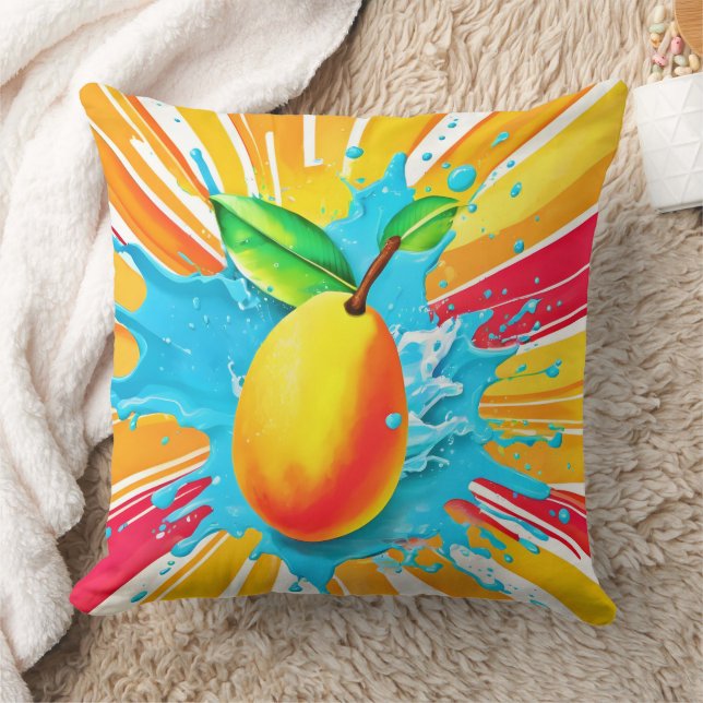Mango Splash Delight Cushion (Blanket)