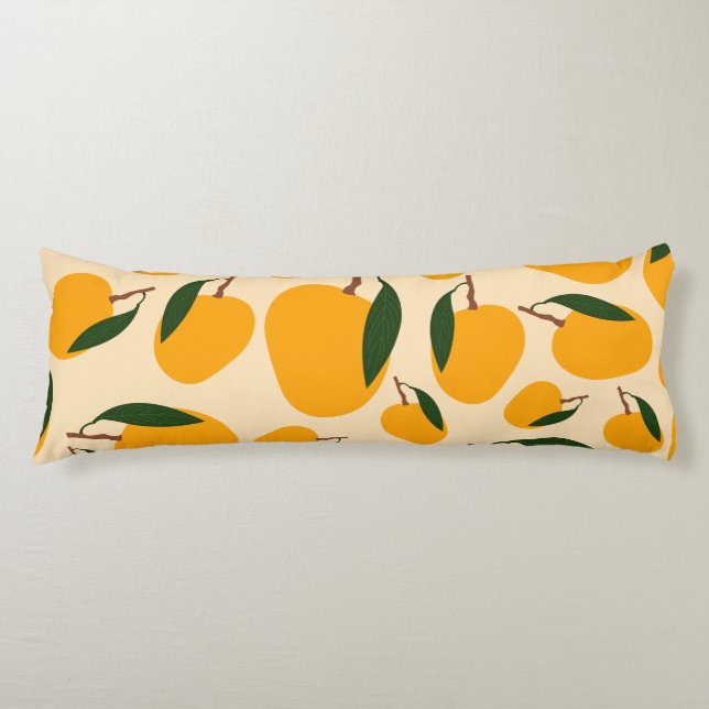 Mango Summer Fruit Pattern Body Cushion (Front)