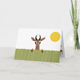 Mango the Gazelle Peek-a-boo Card
