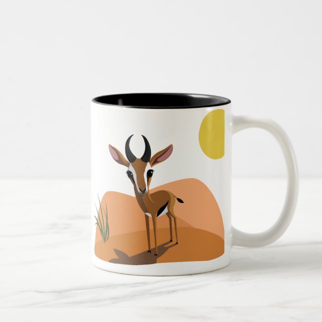 Mango the Gazelle Two-Tone Coffee Mug (Right)