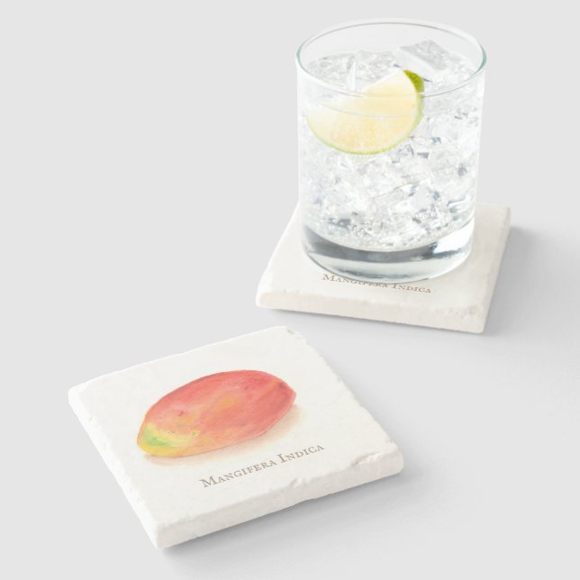 Mango!  trivet stone coaster (Side)